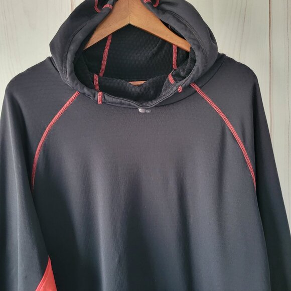 Cabela’s XPG Extreme Performance Long Sleeve Shirt, Men’s 2XL, Black/Red, Hooded - Picture 4 of 10
